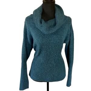 So Beyond Navy Juniors Cowl Neck Sweater, size Large